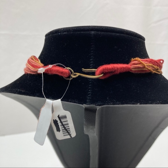 3/$30 Free People | Red Open Road Thread Necklace - Picture 4 of 4